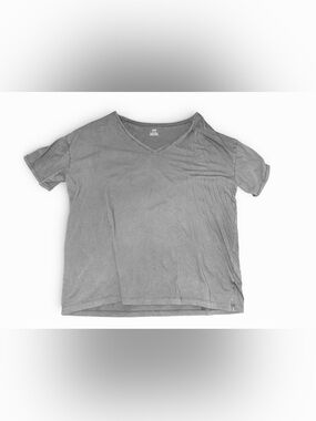 aerie Washed Black V-Neck Tee
